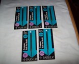 Lot of 5 Vintage Parker Ballpoint Pen Ink Economy Ball Pen Refill Blue N... - $19.79
