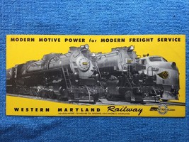 Vintage Western Maryland Railroad Company Advertising Card - MODERN FREI... - $374.92 MXN