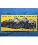 Vintage Western Maryland Railroad Company Advertising Card - MODERN FREI... - $370.31 MXN