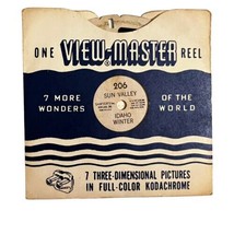 Sawyers View-Master Reel Single #206 Sun Valley Idaho Winter 7 Three-Dimensional - £5.28 GBP