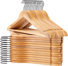 50Pcs/Sets Natural Wood Solid Wood Clothes Hangers Coat Hanger Wooden Ha... - £73.53 GBP