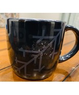 Dunkin Donuts Coffee Mug 2014 Christmas Snowflake Grey Ceramic Cup - $14.95