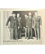 Prime Minister Churchill British Members of Supreme War Council 1940 VTG... - $23.68 CAD