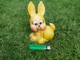 Vintage Soviet Russian USSR Rubber Toy Cute Rabbit - $15.64