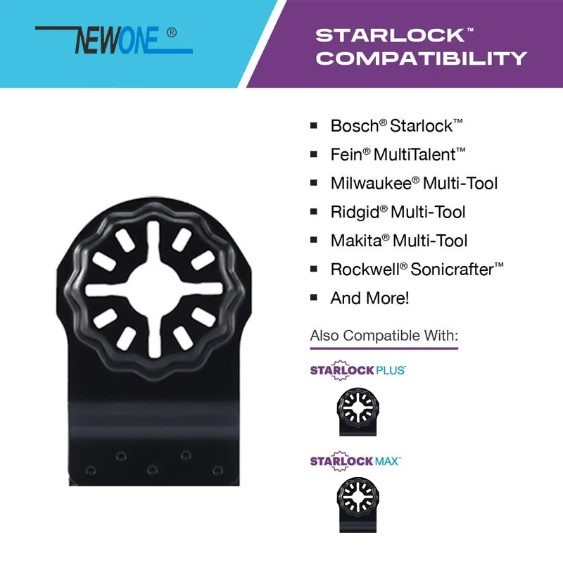 Play NEWONE Starlock blades S6/S9/S14/S18/S66/S100 Oscillating Tool Saw Blade fo - £42.36 GBP