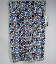 NWT Lularoe Cassie Pencil Skirt Blue &amp; Gray With Mickey Mouse Designs Si... - £12.11 GBP