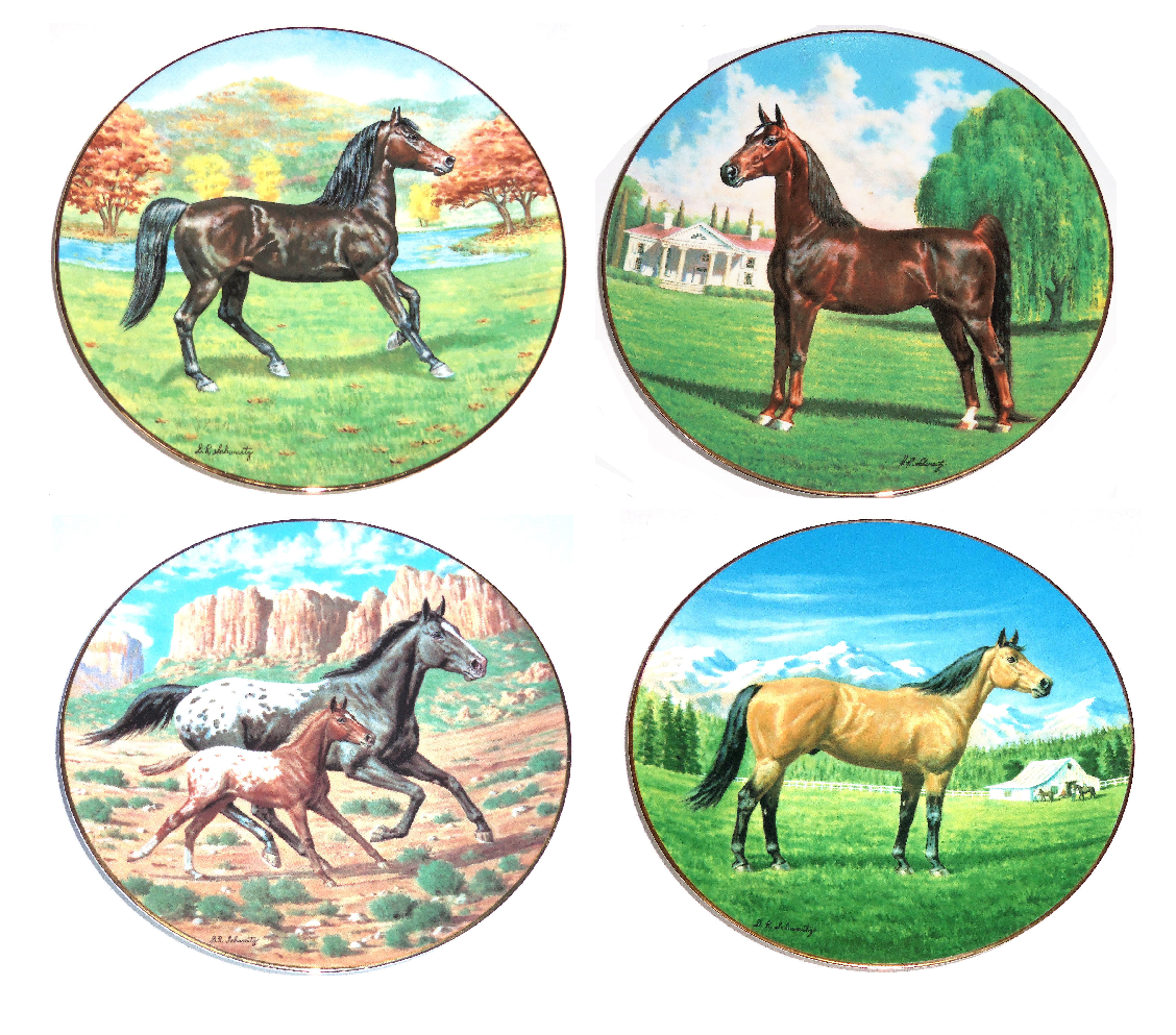 Purebred Horses of America Collector Plate WS George Donald Schwartz - $49.95