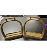 2 Brass Stirrups R.I.A. US 1906 Rock Island Arsenal Pre WWI Reinforced w... - $212.36