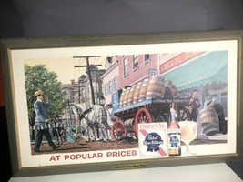 Pabst Blue Ribbon Print Advertising Vintage Large Display 39&quot; X 22&quot; - $282.14