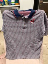 Vintage Antigua Cleveland Indians Polo Shirt Size 2XL - £19.44 GBP