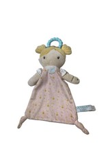 Douglas Baby Princess Noa Doll Plush Blue Teether Knotted Security Blanket Lovey - $12.97