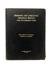 Memphis Arkansas Highway Bridge Over The Mississippi River Contact Drawing Maps - £42.39 GBP