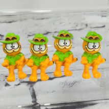 Garfield Figures in Green Safari Outfit Vintage Lot of 4 Matching  - £9.32 GBP