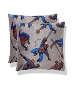 Marvel Spider-Man Superhero Gray Plush Print Pillow Set, 16&quot; X 16&quot; - $455.59 MXN