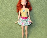 Disney Barbie MERIDA BRAVE DOLL 2006 MATTEL FRECKLES CROWN RED HAIR OUTF... - $4.50