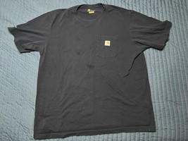 Carhartt Original Fit Pocket Shirt Sleeve T Shirt Mens XL Dark Blue - $10.00