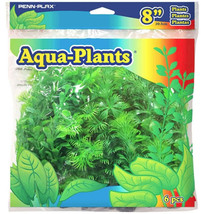 Realistic 8-Inch Green Plastic Aquarium Plant Pack by Penn Plax - £9.40 GBP