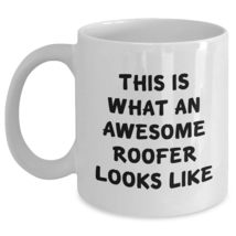 This Is What An Awesome Roofer Looks Like, Funny Roofer Gifts, White Coffee Mug  - $16.61+