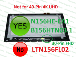 15.6&quot; FHD LCD Touch Screen Assembly Bezel Lenovo Y50-70 SD10F28491 - $150.54