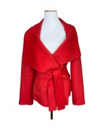 Etcetera Cardigan Jacket Womens 6 Coral Wool Angora Belted Long Sleeve V... - £55.86 GBP