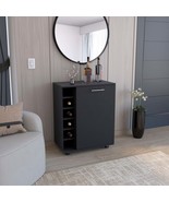 Wick Bar Cart: Wine Storage, Cabinet &amp; Rollers - €170,35 EUR
