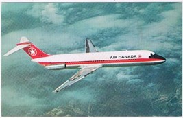 Postcard Airplane Air Canada Douglas DC-9 - $3.95