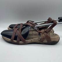 Merrell San Remo Sandals Straps Brown Outdoors Minimalist Leather Womens... - £35.60 GBP