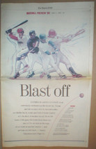 1999 Boston Globe Major League Baseball Preview Supplement Boston Red Sox + - £6.38 GBP