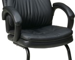 Office Star Thick Padded Contour Seat And Back With Padded Armrests Visi... - $208.99