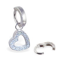 Sterling Silver Navel Ring Combo Set SAVE 15% - Classic Sleeper Ring with Pave S - £62.92 GBP