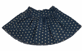 Vintage West 36th Denim Skirt Y2k Polka Dot Ruffle M original tags rockabilly - £11.83 GBP