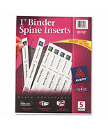 Avery Binder Spine Inserts 1&quot; Spine Width 8 Inserts/Sheet 5 Sheets/Pack ... - $10.67 CAD