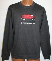 DREW HOLCOMBE &amp; THE NEIGHBORS Red Bus Crewneck SWEATSHIRT L New American... - £23.25 GBP