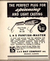 1951 Print Ad L&amp;S Panfish-Master Fishing Lures L&amp;S Bait Co. Bradley,IL - £6.96 GBP