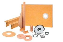 Schluter Shower Kit with 38&quot;x60&quot; Offset Tray, 2&quot; Flange and Grate Assembly - $614.11