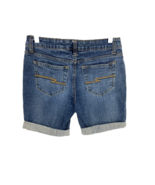 Women&#39;s Size 5 Arizona Blue Denim Bermuda Cuffed Shorts Low-Rise  Distre... - $19.47 CAD