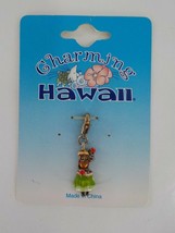 Charming Hawaii Hula Girl Charm Only 1 Piece Multi Color Lobster Claw Clasp New - £1.59 GBP