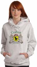 Corbin Irish Coat of Arms Ash Hooded Sweat shirt - $35.28