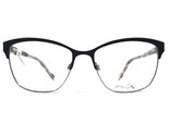 Max Cole MC 1513 COL 90 Brille Rahmen Schwarz Lila Quadratisch Cat Eye 5... - $23.00