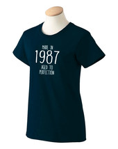 Made in 1987 Age to Perfection-Birthdays gifts for Women and Men-Unisex T-shirts - £16.03 GBP