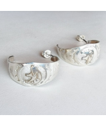 NATIVE AMERICAN 925 STERLING SILVER and gold  BEAR EARRINGS - $95.25 CAD