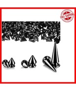 Durable Black Screwback Studs: 170 Pieces for Crafting Punk Accessories - $409.66 MXN