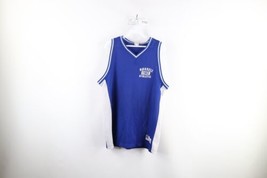Vtg 90s Russell Athletic Mens Large Spell Out Color Block Mesh Basketball Jersey - $44.50