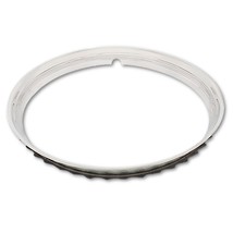 15&quot; Ribbed Stainless Steel Universal Beauty Rim Tire Wheel Trim Cover Si... - $30.95