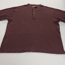 Vintage Naturalife RN#105741 Men's Burgundy 1/4 Button Pullover Sweatshirt Sz XL image 15