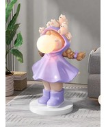 interoknack Large Cream Style Girl Floor Lamp Statue  Modern Living Roo... - €427,18 EUR
