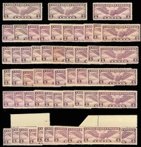 C12, Mint Fine+ OG NH - Wholesale lot of 83 stamps Cat $1,494.00 - Stuar... - £255.99 GBP
