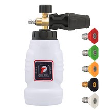 Foam Cannon, 1/4 Inch Quick Connect, Power Washer Foam Cannon With 5 P - £37.91 GBP