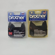 2x NEW 2-Pack Brother 1230 Black Correctable 1030 Film Ribbons Factory Sealed - $24.74