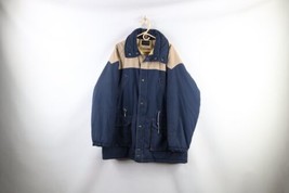 Vintage 70s Streetwear Mens XL Distressed Winter Full Zip Puffer Parka J... - $59.35